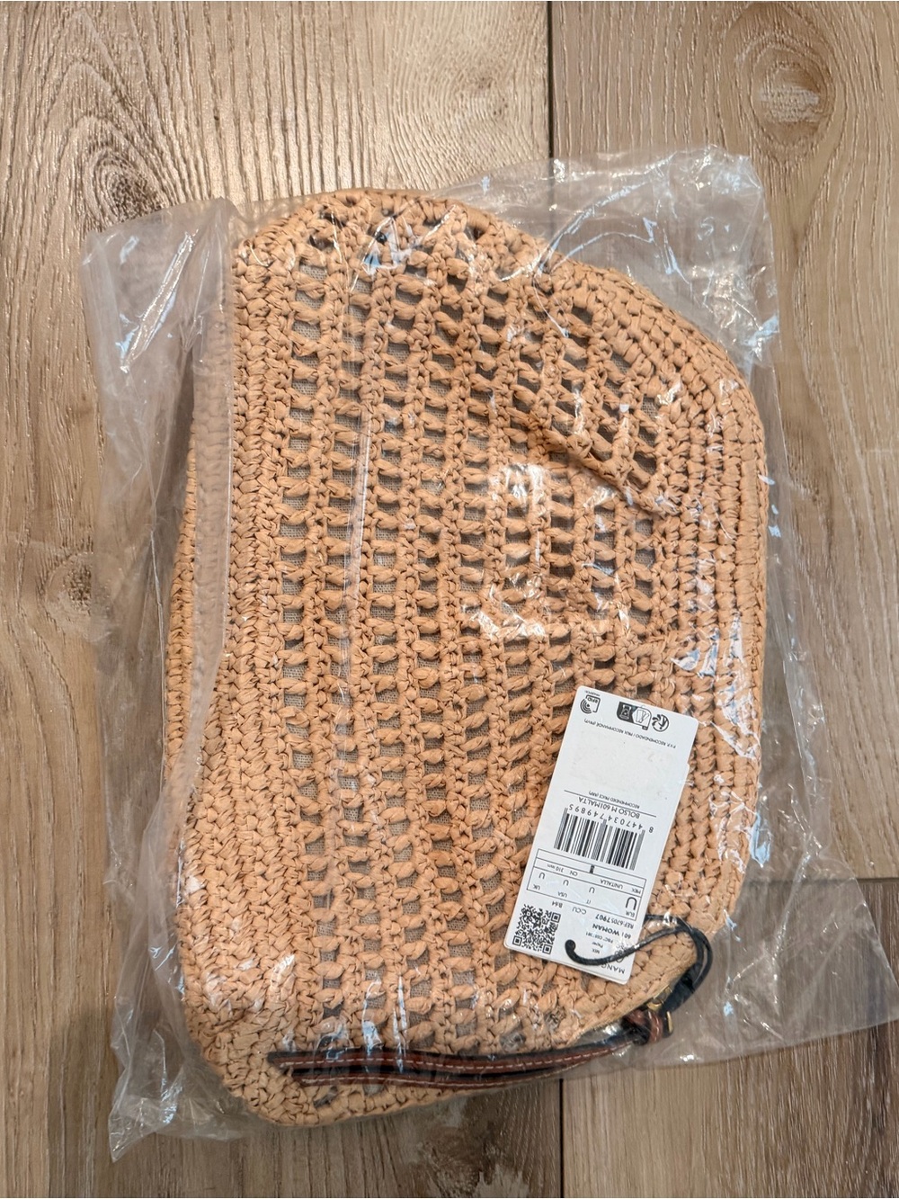 Mango Beige Crochet Straw Clutch - Picture 4 of 4